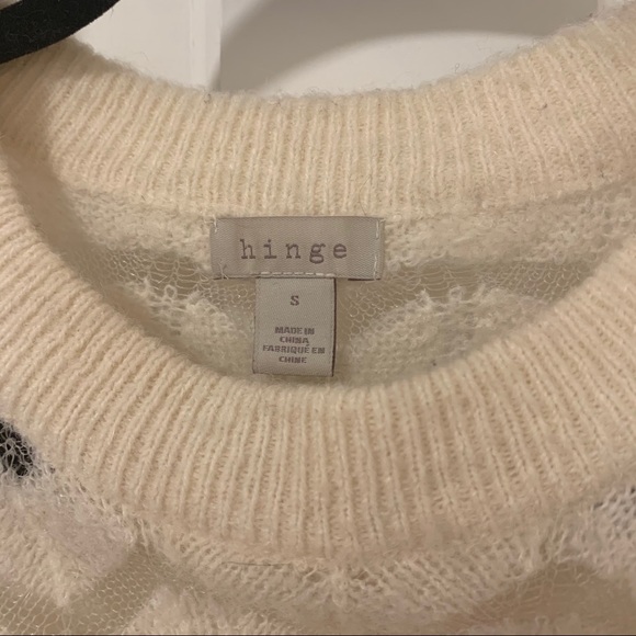 Hinge Chevron Cream Sweater - Picture 4 of 6